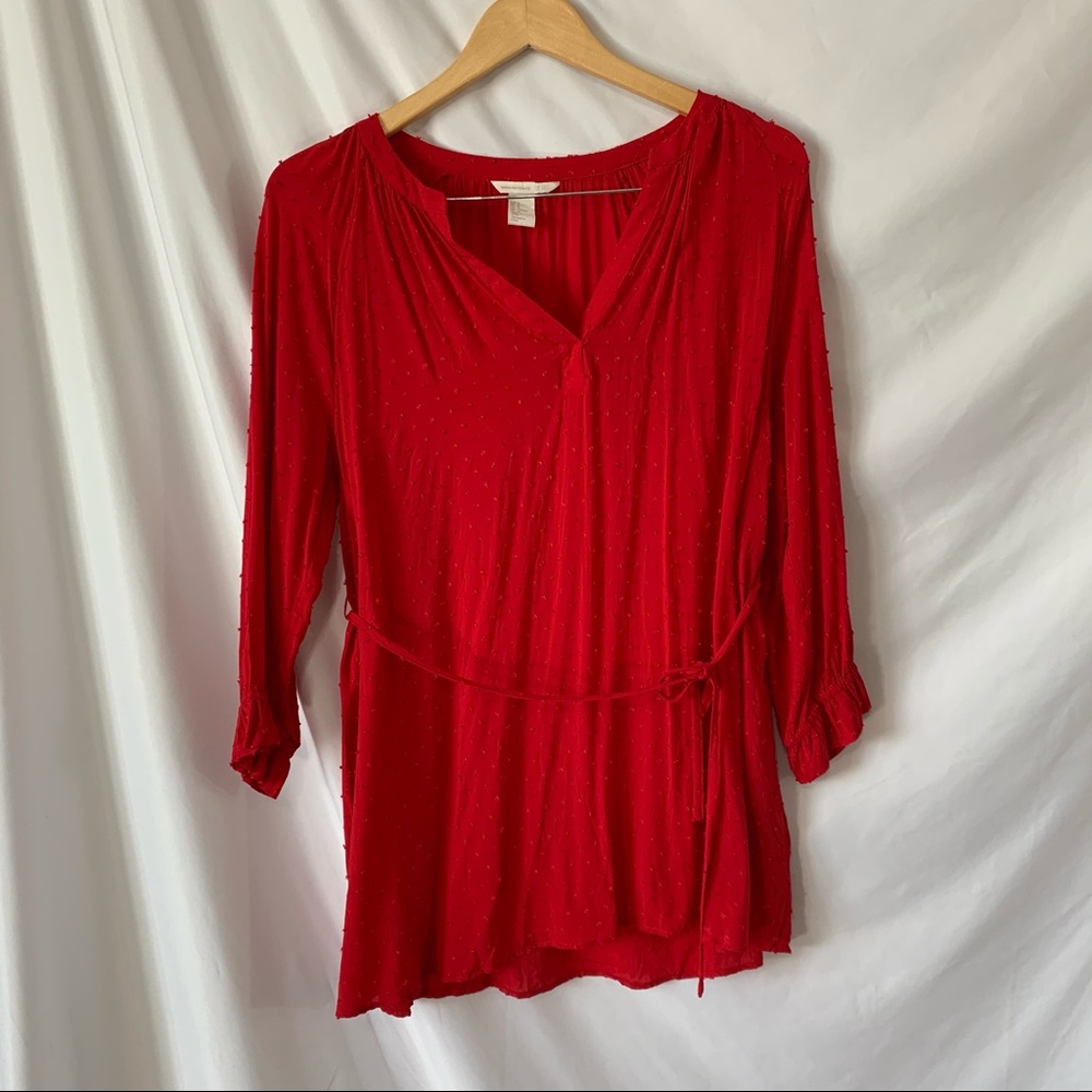 H&M Maternity Red Women's Tunic Top